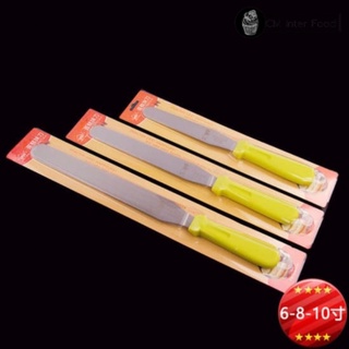 พร้อมส่ง สปาตูล่า ที่ปาดหน้าเค้ก สเปตูล่า spatula สแตนเลสแท้ ด้ามเขียว อุปกรณ์ปาดหน้าเค้ก อุปกรณ์เบเกรี อุปกรณ์ทำขนม