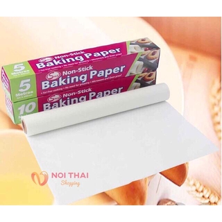 กระดาษไขรองอบ อุปกรณ์เบเกอรี่ กระดาษไข BAKING PAPER แผ่นรองอบขนม 5เมตร 10 เมตร 🐳 nt99