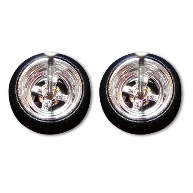 ล้อโมเดล 1/64 4spoke crome 10m.m. พร้อมส่ง