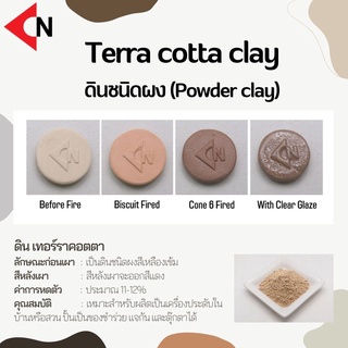 Terra Cotta Clay (Powder) ดินเทอรรา คอตตา เคลย์ แบบผง 1 กิโลกรัม