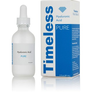 Timeless Hyaluronic Acid Serum 100% Pure 60ml เซรั่มไฮยาลูรอน ช่วยให้ผิวอุ้มน้ำ ผิวชุ่มชื้น ลดริ้วรอย