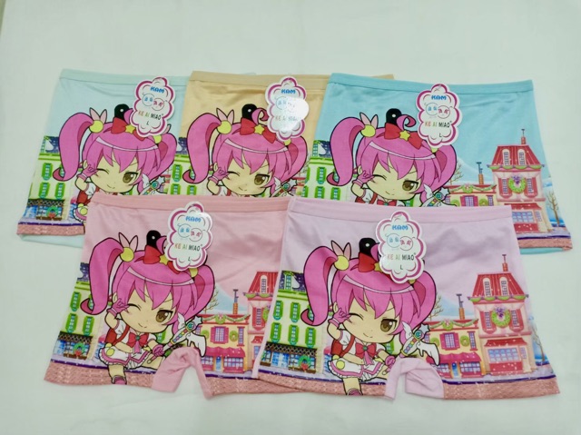 ABN Girl แพค 10 ตัว กางเกงในเด็กหญิง sizeS-xxL Girls Cartoon Underwear คละสี ลาย กกนเด็กหญิง กกนเด็ก - รูปที่ 4