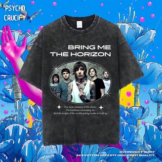 เสื้อยืด ขนาดใหญ่ พิมพ์ลาย Psycho Crucify Bring Me The Horizon | เสื้อยืด พิมพ์ลาย Bmth | เสื้อยืด ขนาดใหญ่ | สไตล์วินเท