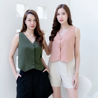 PHATPATT - VEST CLASSY เสื้อกั๊ก แขนกุด มีซับในทั้งตัว