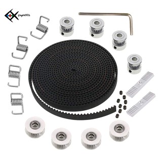 5Mx6Mm Gt2 Timing Belt 20 Tooth 5Mm Inner Diameter Pulley +4Pcs Idler + 4Pcs Tensioner Spring Torsio