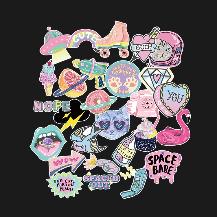 Sticker - สติ๊กเกอร์ ไดคัท  ,,  สติ๊กเกอร์ติดกระเป๋าเดินทาง ติดแท็บเล็ต ipad ติดรถ [เราชอบsticker]