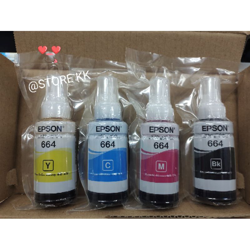หมึกแท้ EPSON 664 รุ่นใหม่ (nobox) ของแท้ 100% **เลือกได้หลายแบบ** #0