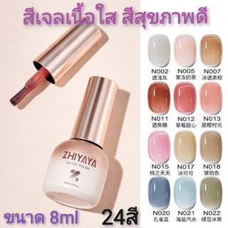 สีใส !สินค้า​ขายดี​ พร้อมส่งในไทย สีเจลทาเล็บ ยาทาเล็บ ทุก​สีคุณภาพแน่นชัดสวย ปริมาณ 8ml สุดคุ้ม ต้องใช้เครื่องอบ