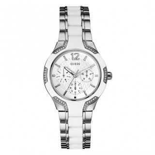 Guess Womens Quartz Watch Analogue Display and Stainless Steel
 Strap W0556L1