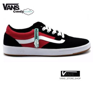 VANS CRUZE COMFYCUSH CC BLACK RED SNEAKERS สินค้ามีประกันแท้