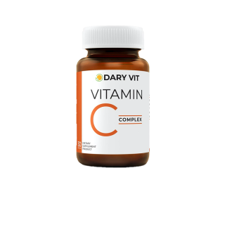 Dary Vit Vitamin C Complex ดารี่ วิต อาหารเสริม วิตามินซี สารสกัดจาก คามูคามู อะเซโรลาเชอร์รี่ เมล็ดองุ่น ขนาด 30 แคปซูล