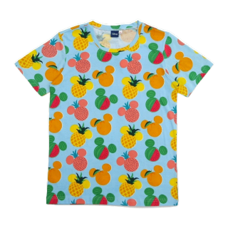 เสื้อแตงโม (SUIKA) - เสื้อยืด Disney FRUITASTIC MICKEY MOUSE (MK.O-003) Fresh Coco ฟ้า