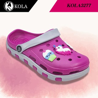 Kola รองเท้าผู้หญิง รองเท้าแตะแบบสวมปิดหัว รองเท้าแตะสวมลายโพนี รุ่น 3277L Size 24-29