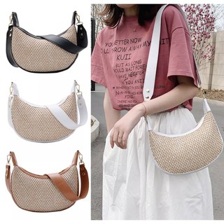 PoshyBag กระเป๋าสาน กระเป๋าแฟชั่น กระเป๋าสะพายข้าง กระเป๋าทรงCrossbody