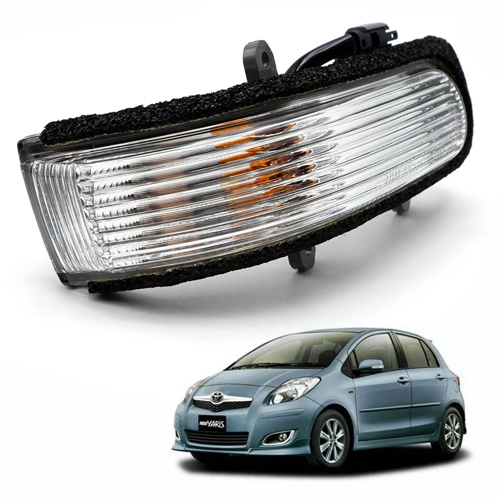 ไฟเลี้ยว มุมกระจก ข้างซ้าย Lh พร้อมหลอดไฟ ของแท้ สีใส สำหรับ Toyota Vios'07,Altis'08,Yaris'06 ปี 200
