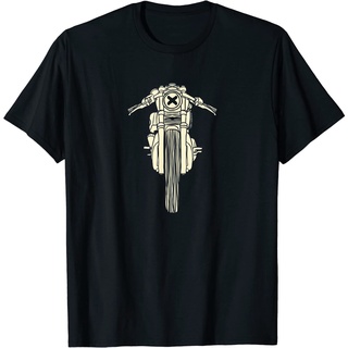 เสื้อยืดผ้าฝ้ายพรีเมี่ยม เสื้อยืด พิมพ์ลายมือ Drawn Cafe Bike Racer สไตล์วินเทจ สําหรับผู้ใหญ่