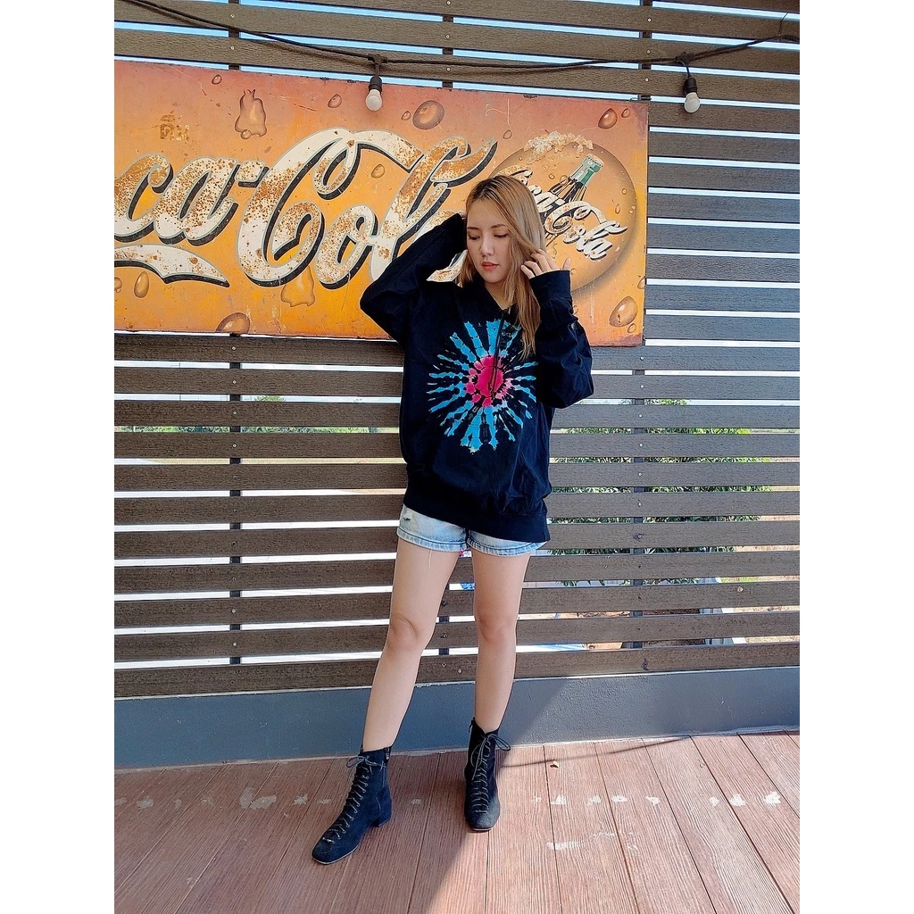 เสื้อฮูดกันหนาว มัดย้อมกัดลายโทนสีพาสเทล thumbnail 4