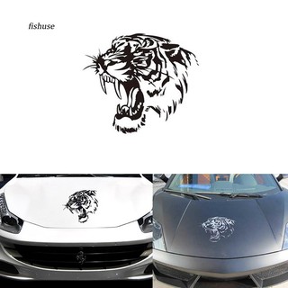 FHUE_Wild Tiger Predator Sticker in Car Hood Vinyl Stickers Decals Animals Decor