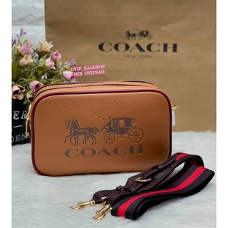 Coach Leather Jes Crossbody in Colorblock แท้ COACH FACTORY