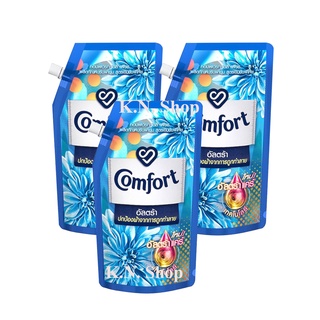 คอมฟอร์ท อัลตร้า น้ำยาปรับผ้านุ่ม สีฟ้า 540 มล. Comfort Ultra Fabric Softener Blue 540 ml. x3 UNILEVER