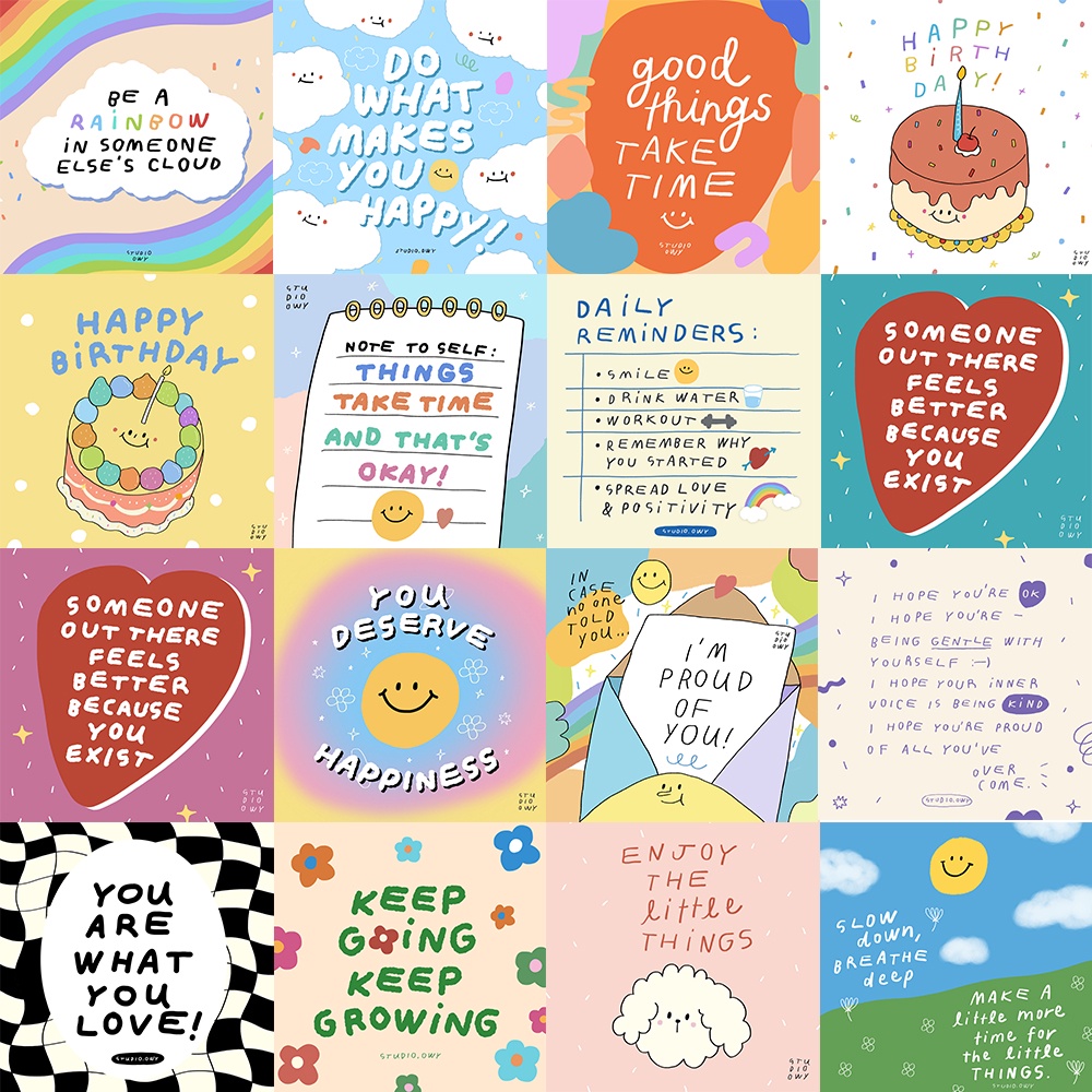 SALE! : Square Card การ์ดสี่เหลี่ยม3x3 นิ้ว (ใบเล็ก)
