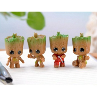 🎭(พร้อมส่งในไทย)🎭ตุ๊กตาแต่งสวน แต่งบ้าน baby groot จิ๋ว