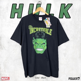 Power 7 Shop เสื้อยืดการ์ตูน มาร์เวล HULK ลิขสิทธ์แท้ MARVEL COMICS  T-SHIRTS (MVX-034)