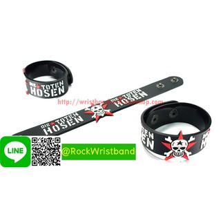 Die Toten Hosen ขายริสแบนด์  DHN243NA Wristband สายรัดข้อมือวงร็อค