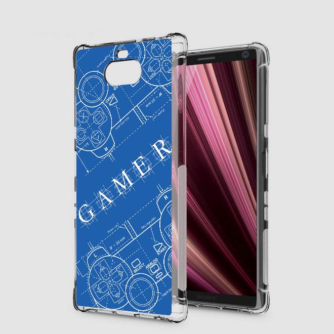 เคส สำหรับ Sony Xperia 10 Plus (10+) Anti-Shock Protection TPU Case [Gamer Illustration Blue]