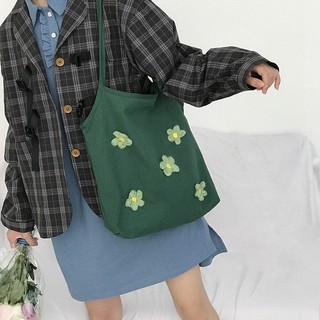 Salenerd กระเป๋าผ้าดอกไม้ Flowers tote T032