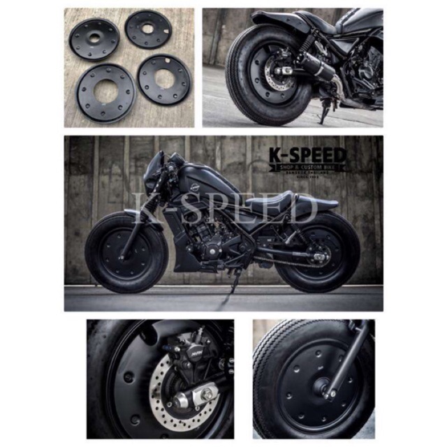 ชุดฝาครอบล้อตันแต่งหน้า - หลัง Diabolus for Rebel 300&500 สวยเท่ไม่ซ้ำใคร RB0083