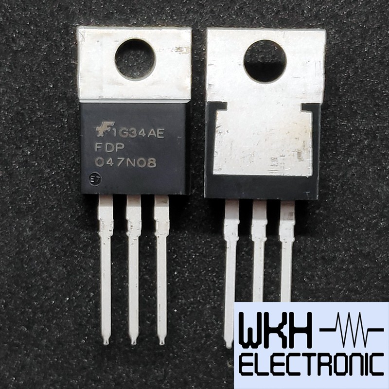 ต้นฉบับ FDP047N08 047N08 MOSFET FET TO220 75V 164A N Channel