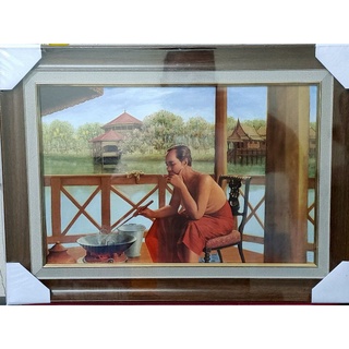 พร้อมส่ง กรอบรูป กรอบรูปติดผนัง กรอบรูปรัชกาลที่ 5 ขนาด10"×15" (1อัน)