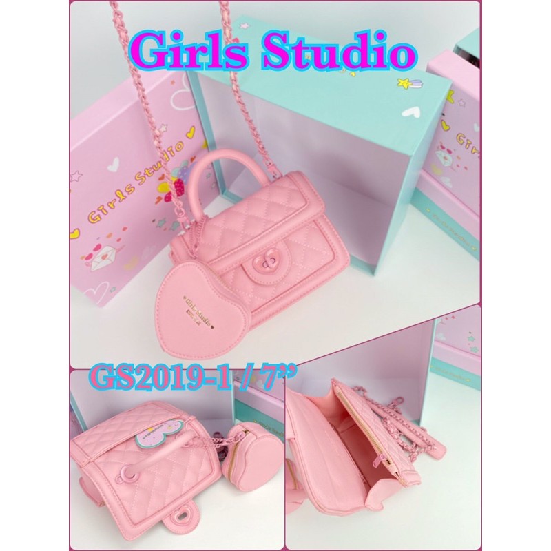 🌈กระเป๋า girls studio ทรงชาแนล พร้อมกล่อง🌈 มีเก็บปลายทาง