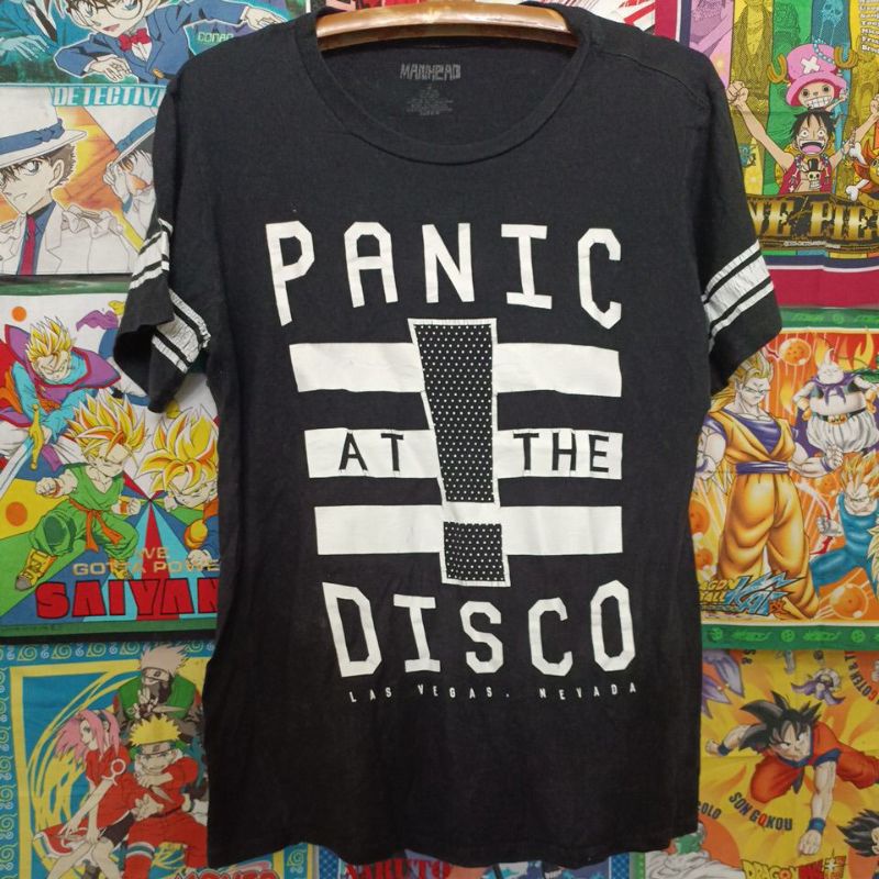 เสื้อยืดมือสอง Usa เสื้อวง Panic! At The Disco ราคาถูก Size M.อก20/ยาว27