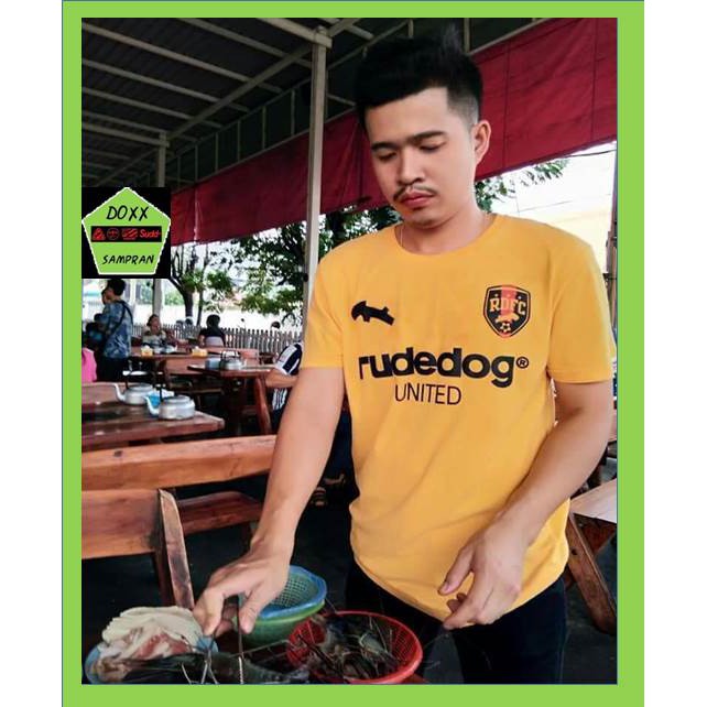 rudedog เสื้อคอกลม ชาย หญิง รุ่น united สีเหลือง