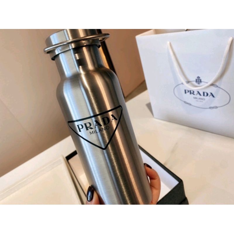 Prada Bottle ขวดน้ำเก็บอุณหภูมิ ขวดน้ำสแตนเลส สตีล อุปกรณ์ครบ พร้อมส่ง‼️