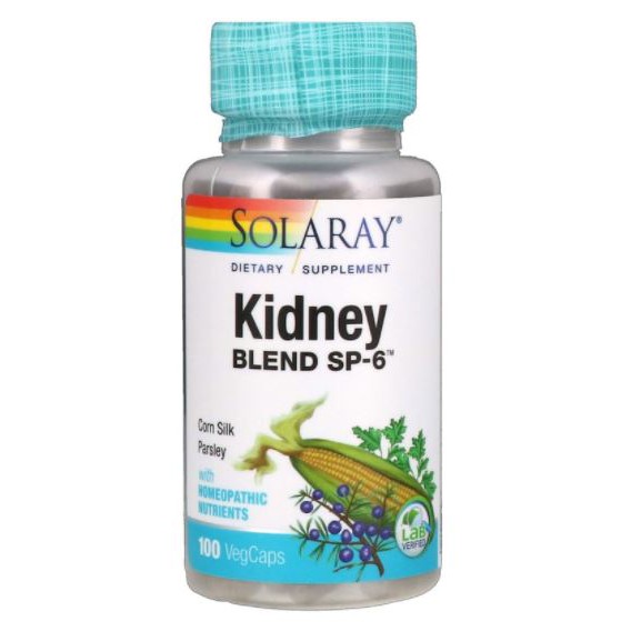 Solaray, Kidney Blend SP-6 [ 100 VegCaps ] with Uva Ursi, Cayenne, Kelp, Swanson Kidney, now Foods Kidney