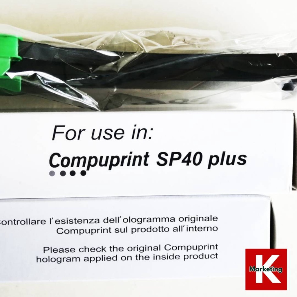 Compuprint หมึกพิมพ์คอมพิวปริ้น ริบบอนแท้ หมึกพิมพ์แท้ สำหรับเครื่องพิมพ์ original ribbon SP40 Plus,
