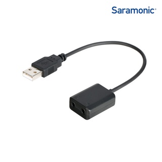 Saramonic EA2L อะแดปเตอร์ตัวแปลงมีสาย USB ไป 3.5 มม. TRS และ 3.5 มม. TRRS