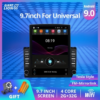 Tesla อุปกรณ์เสริม9.7 Inch Android 9.0 WIFI For Universal 2din Car Radio Multimedia Video layer GS Navigation For Tesla