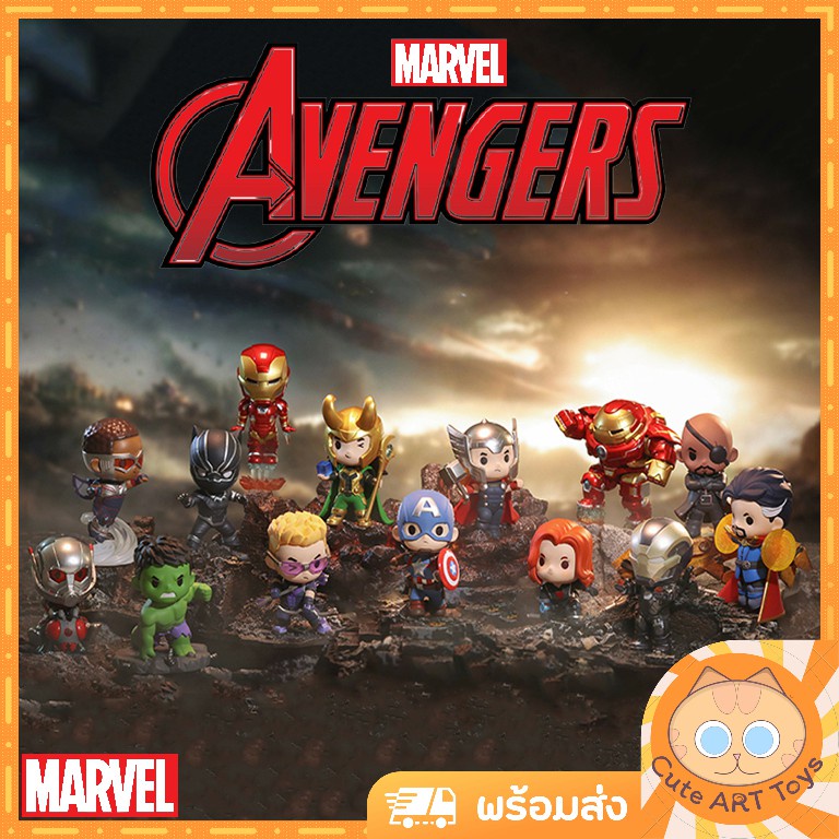 Marvel POP MART The Avengers🔥แบบแยก.พร้อมส่ง🔥โมเดล Ironman popmart