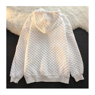 ยอดฮิต2024 เสื้อแจ็คเก็ตแขนยาวมีซิปผ้าวาฟเฟิลนผ้านุ่มใส่สบาย มีกระเป๋าและหมวก เสื้อกันหนาวแฟชั่นผู้หญิงยอดฮิตติกตอก