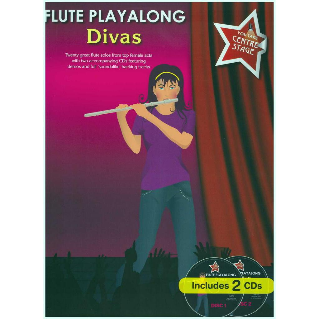 Flute Playalong Divas / Flute Book Music Book