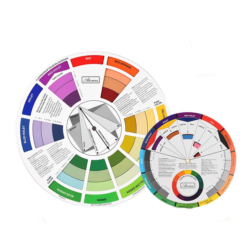 ATOMUS Large And Mini Tattoo Color Wheel Lightweight Professional