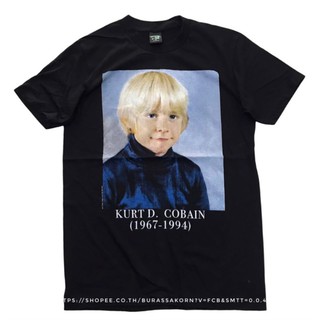 เสื้อ KURT COBAIN nirvana ผ้าบาง คอฟิต