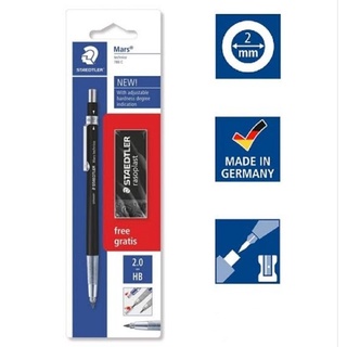 Staedtler ดินสอไส้ 2.0 mm.ดินสอกดไส้ใหญ่ ดินสอไม้+ยางลบ รุ่น 780C