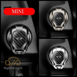 สติกเกอร์ตกแต่งปุ่มสตาร์ทเครื่องยนต์ ภายในรถยนต์ ลาย Iron Man สําหรับ Mini logo Cooper Countryman Clubman Mini Cooper S One d F54 F56 F60 R56 R60