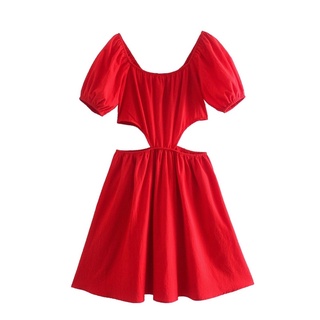 Goji dress♥️ มินิเดรสโทนสีแดงสดใส