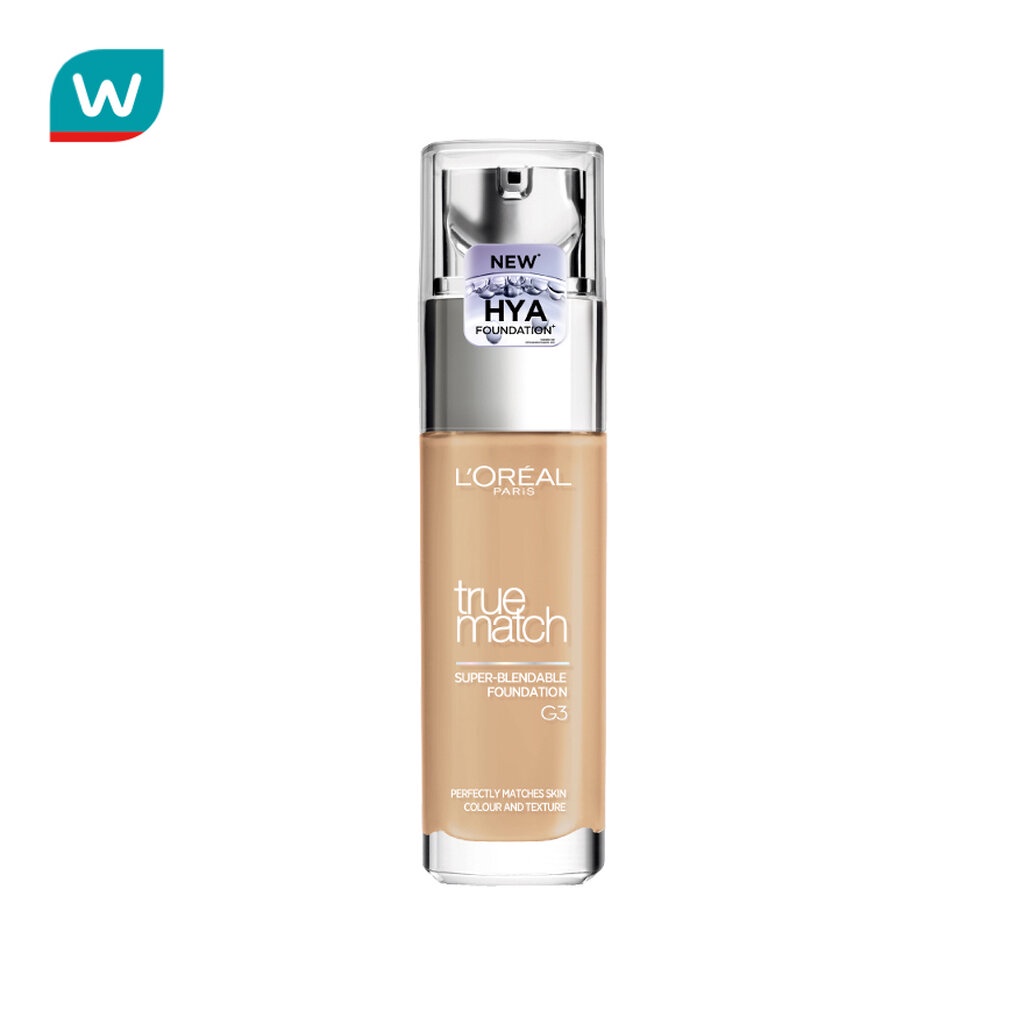 L'Oreal ลอรีอัล ปารีส ทรู แมช ลิควิด ฟาวน์เดชั่น 30 มล. #G3 Gold Vanilla